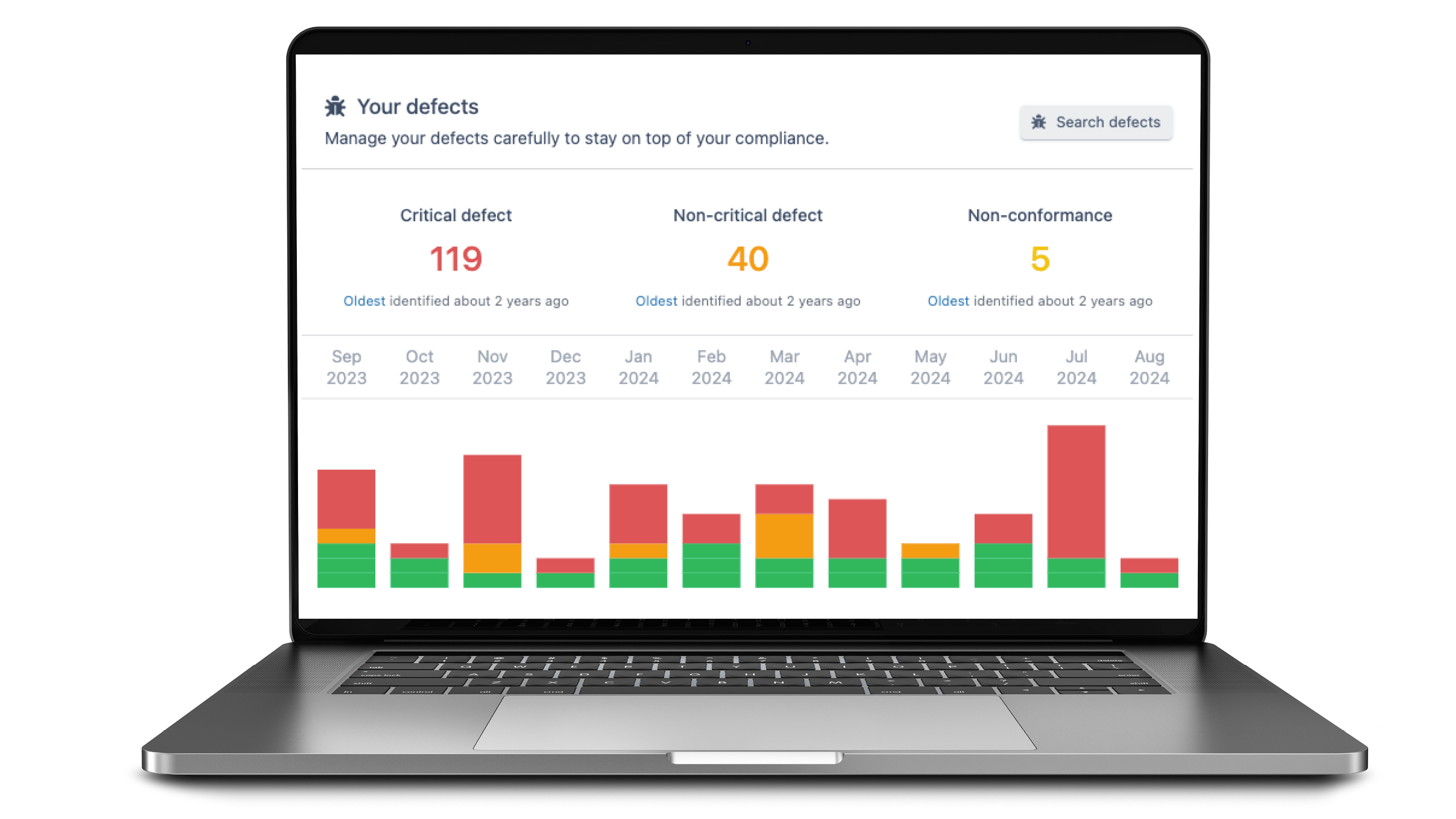 Uptick Defect Dashboard