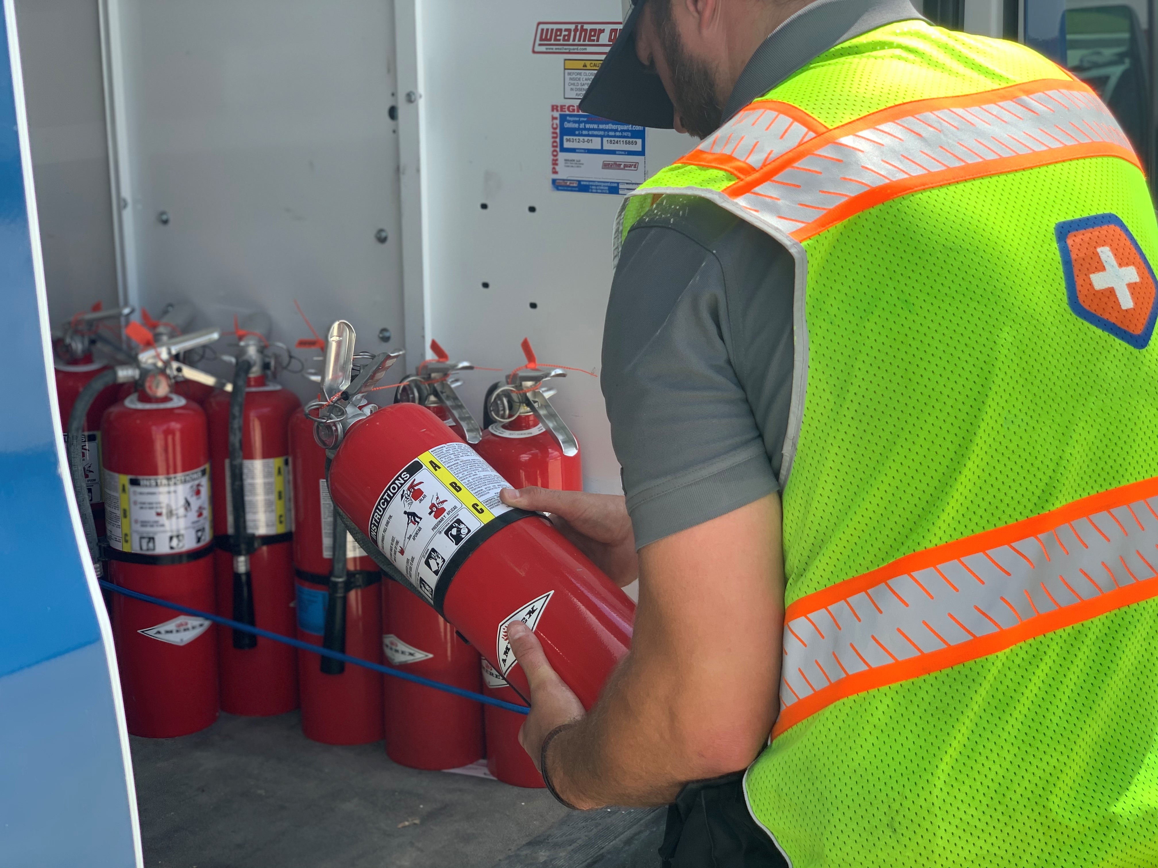 Fire extinguisher service